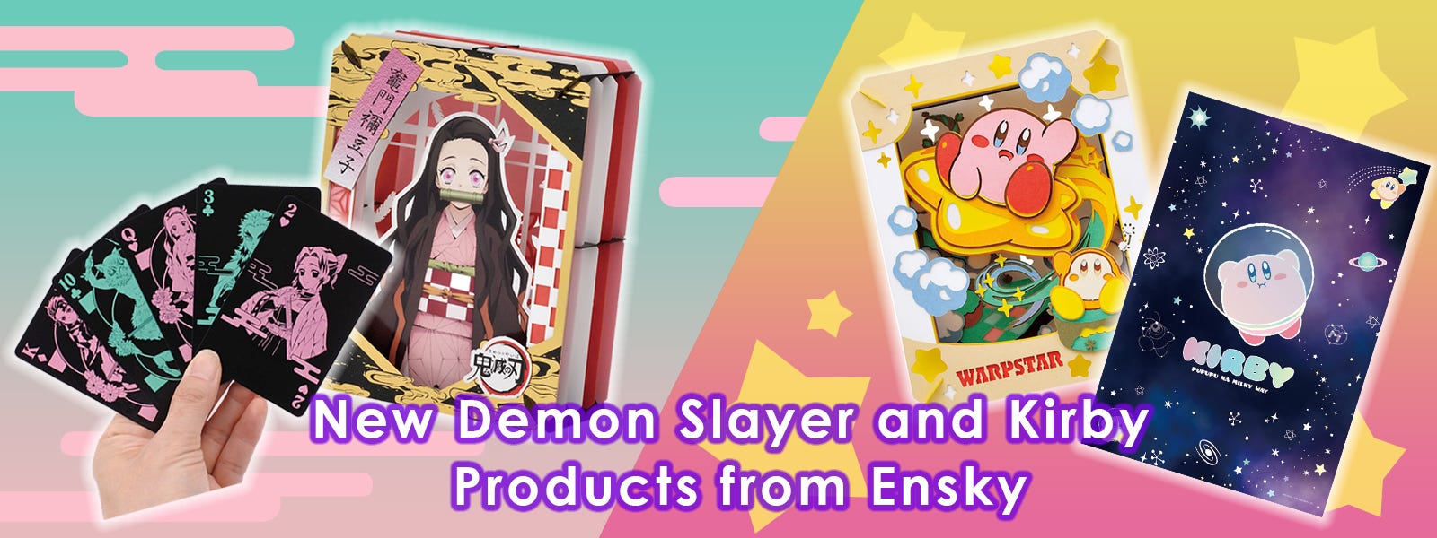 New Demon Slayer and Kirby Products from Ensky