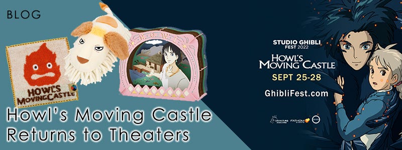 Studio Ghibli Howls Moving Castle Poster (22 Colors) - Ghibli Merch Store -  Official Studio Ghibli Merchandise